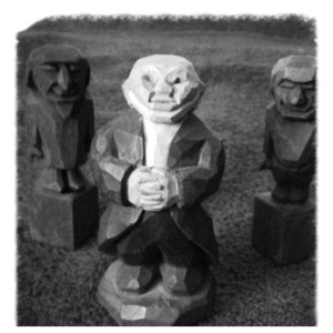 My Father Carved These Gnomes Out of Mahogany Wood, I Was Told Before I Was Born...