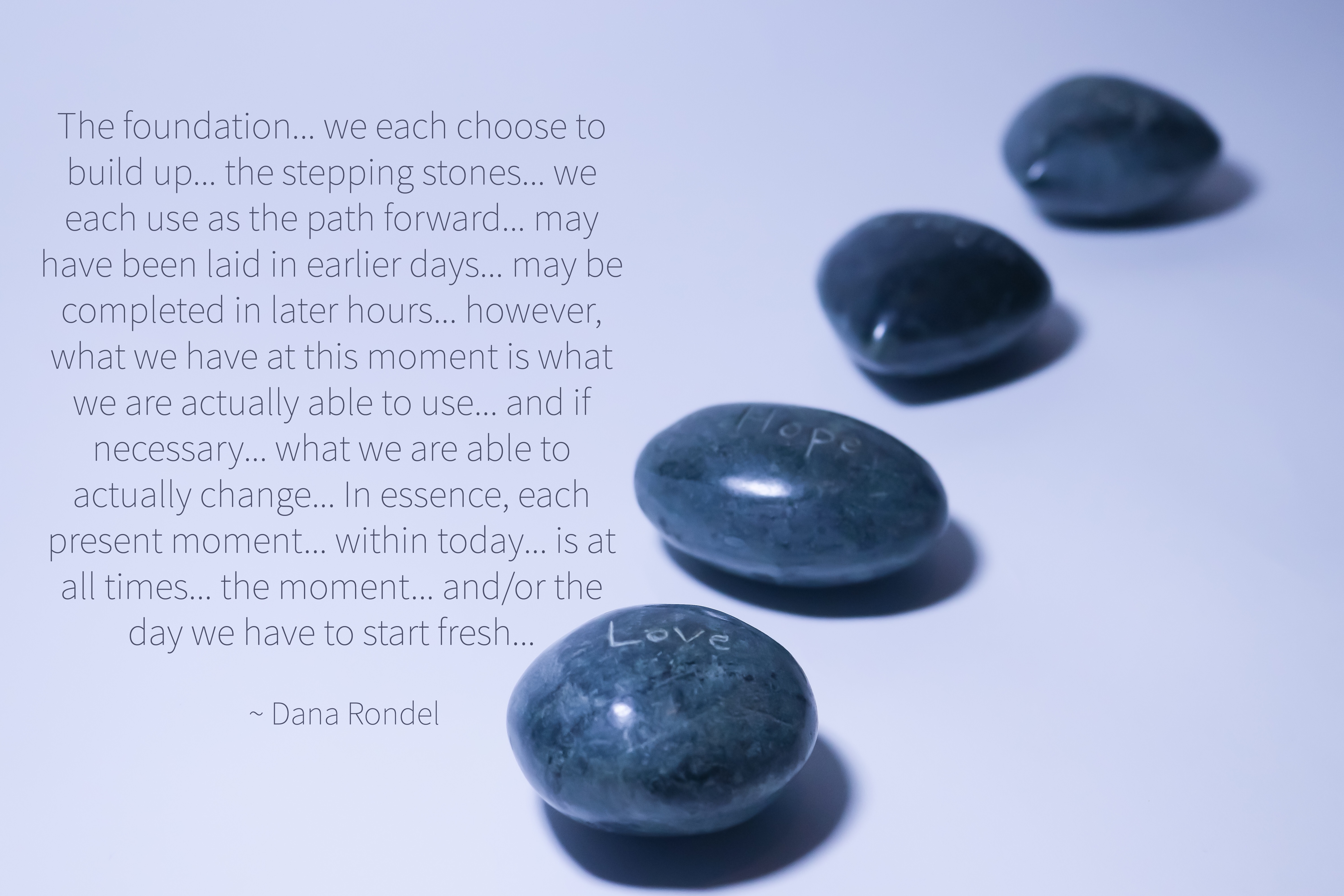 Writing What Comes To Mind… By Being In The Moment… – Dana Rondel